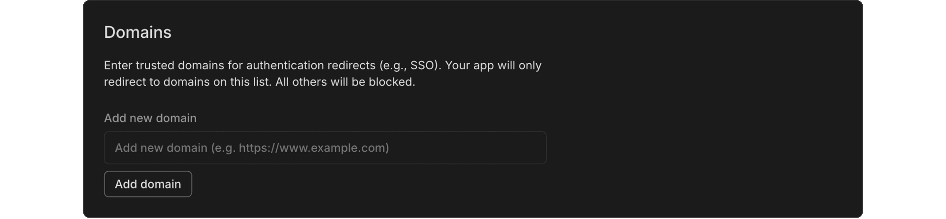 Add production domain in Neon Console