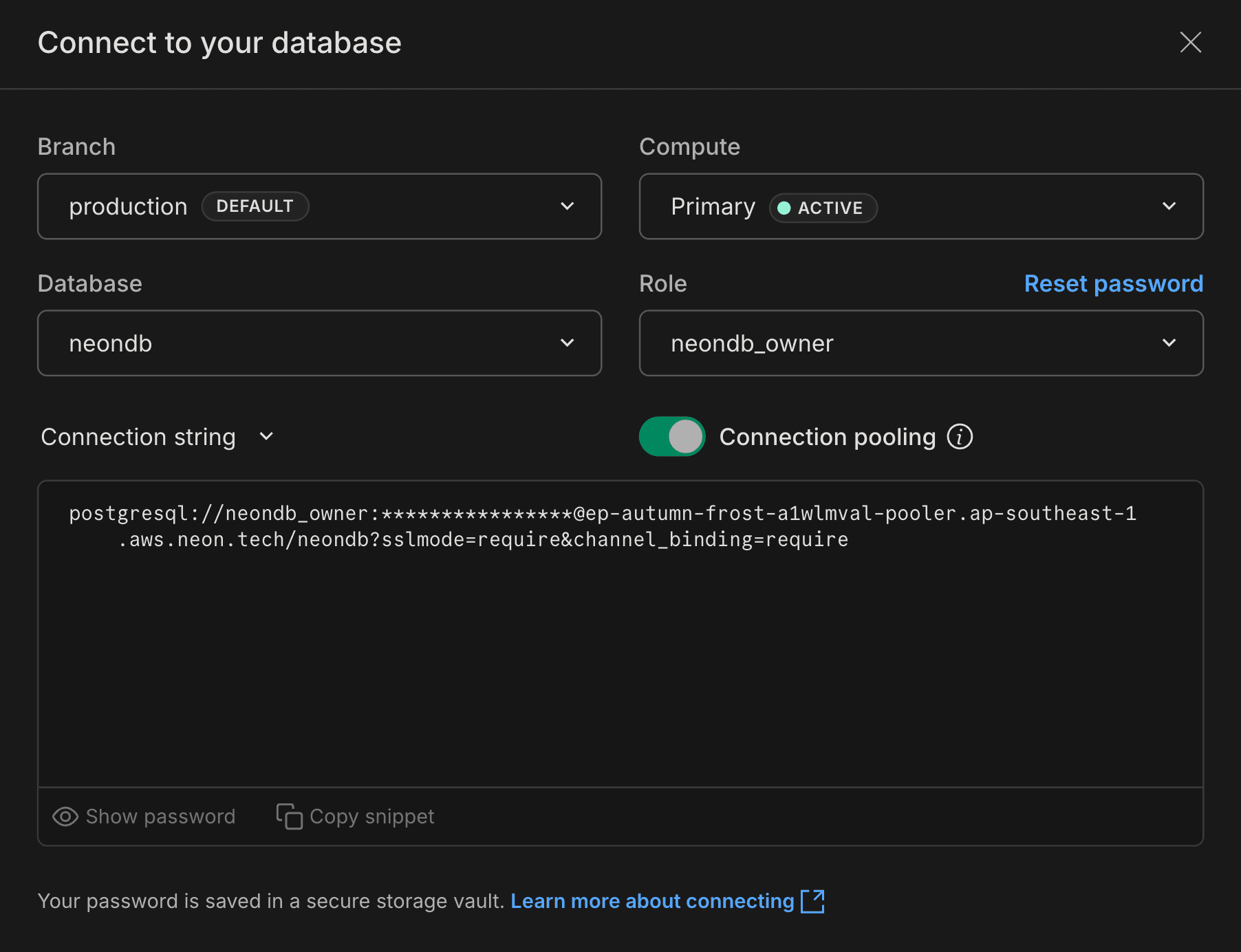 Connect a Python application to Neon Postgres - Neon Docs