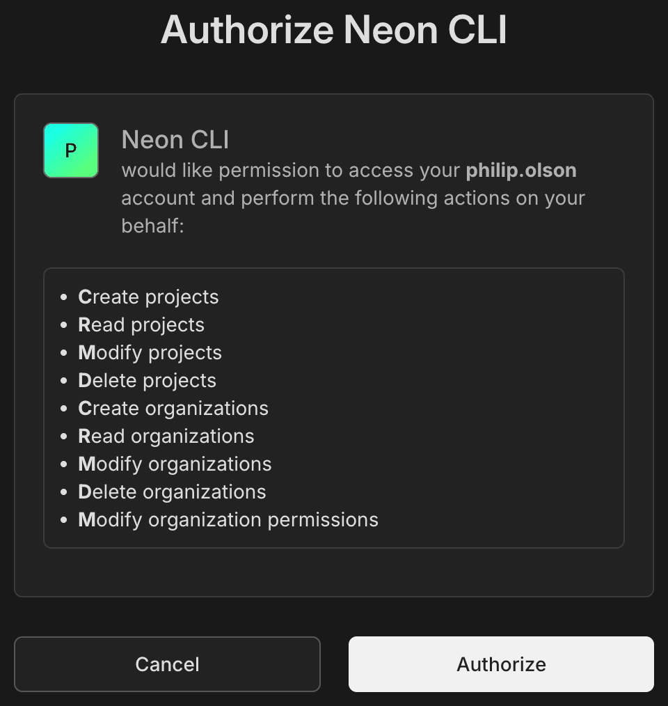 neon auth