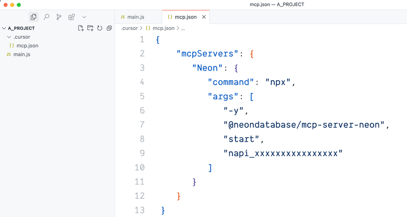 Get started with Cursor and Neon Postgres MCP Server - Neon Guides