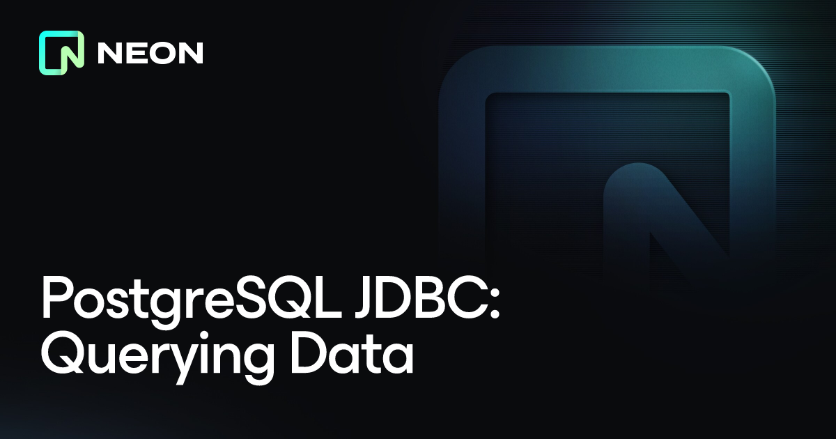 PostgreSQL JDBC: Querying Data